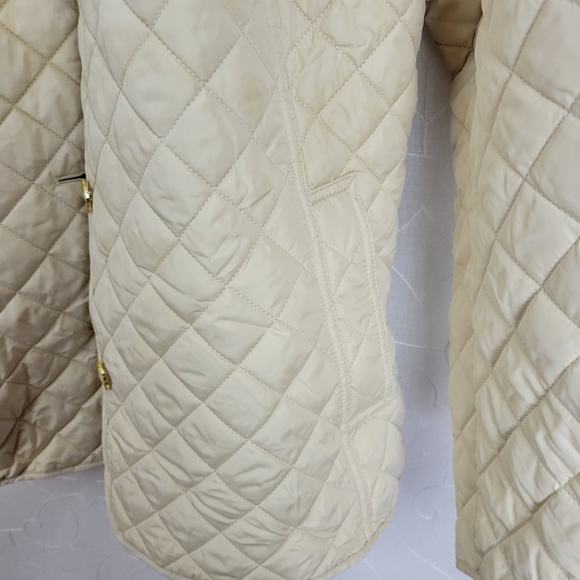 Wonder Womens Jacket Sz 24 White Puff Teddy Quilted Collared Winter Long Sleeve - Picture 4 of 10
